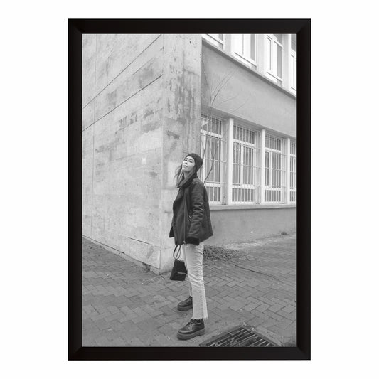 Vintage Black & White Fashion Wall Art | Minimalist Street Photography Print