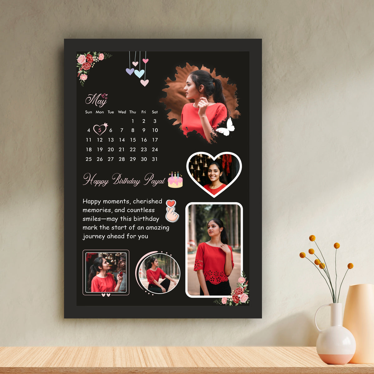 Customized Birthday Photo Frame