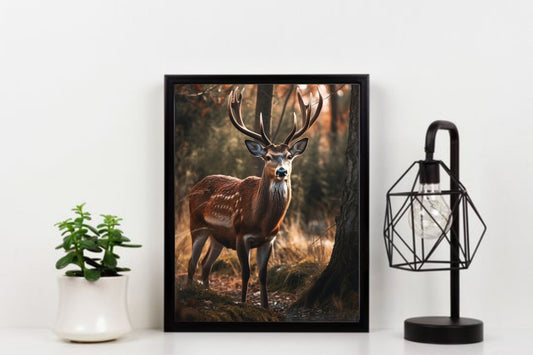 Grace & Wilderness – Deer Wall Art 🦌✨