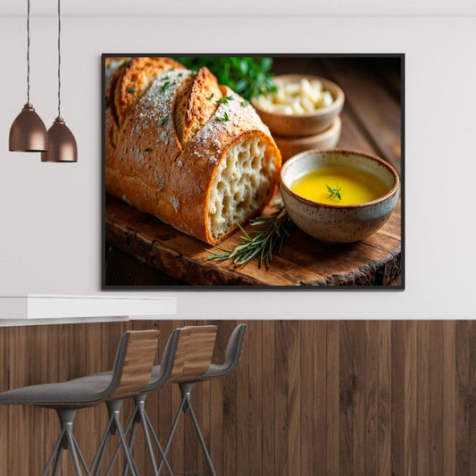 Garlic Bread Wall Frame – A Cheesy & Flavorful Delight