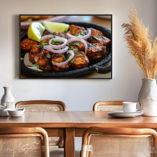 Paneer Tikka Wall Frame – A Spicy Delight for Your Space