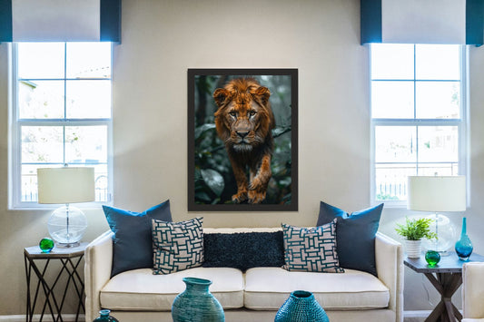 Majestic Lion & Nature Wall Art – Power Meets Serenity 🦁🌿