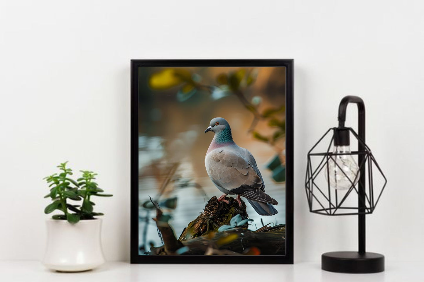 Peace & Grace – Pigeon Wall Art 🕊️✨
