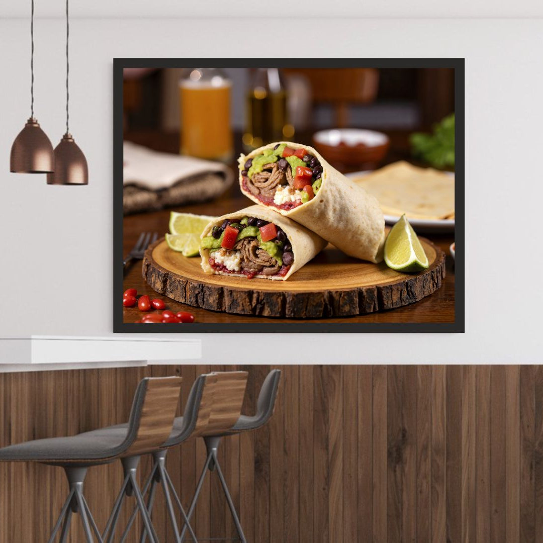 Delicious Burrito Wall Frame – A Treat for Food Lovers