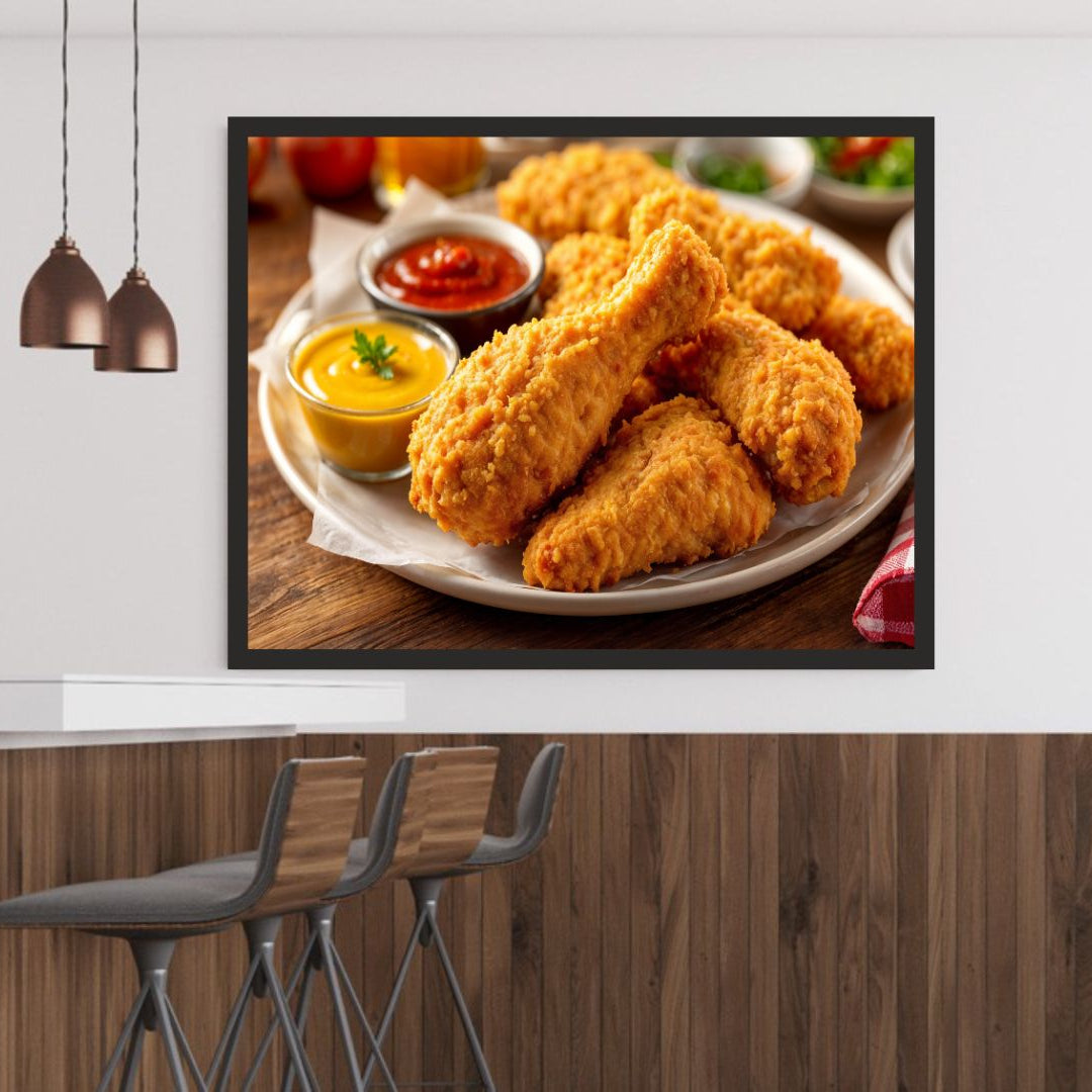 Roasted Chicken Wall Frame – A Feast for Your Eyes