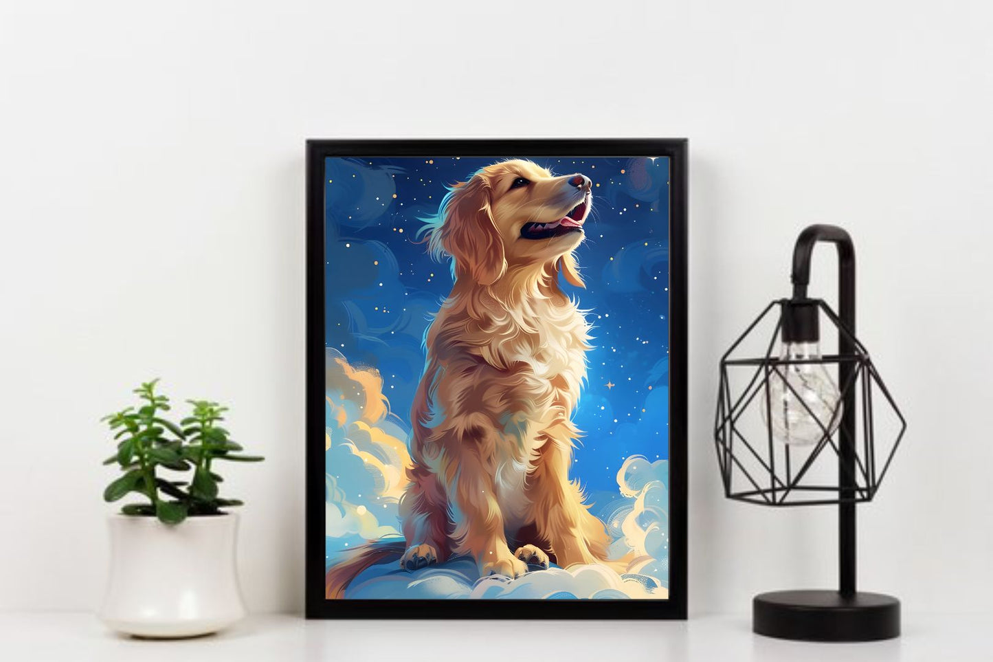 Adorable Puppy Wall Art – A Heartwarming Touch 🐶💛