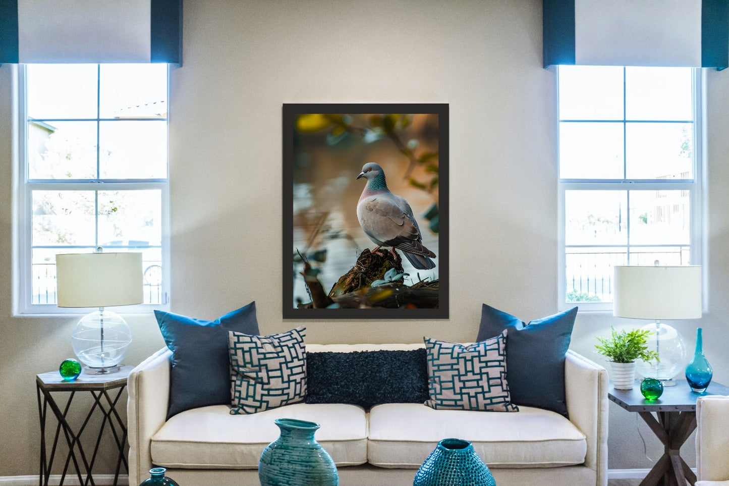 Peace & Grace – Pigeon Wall Art 🕊️✨