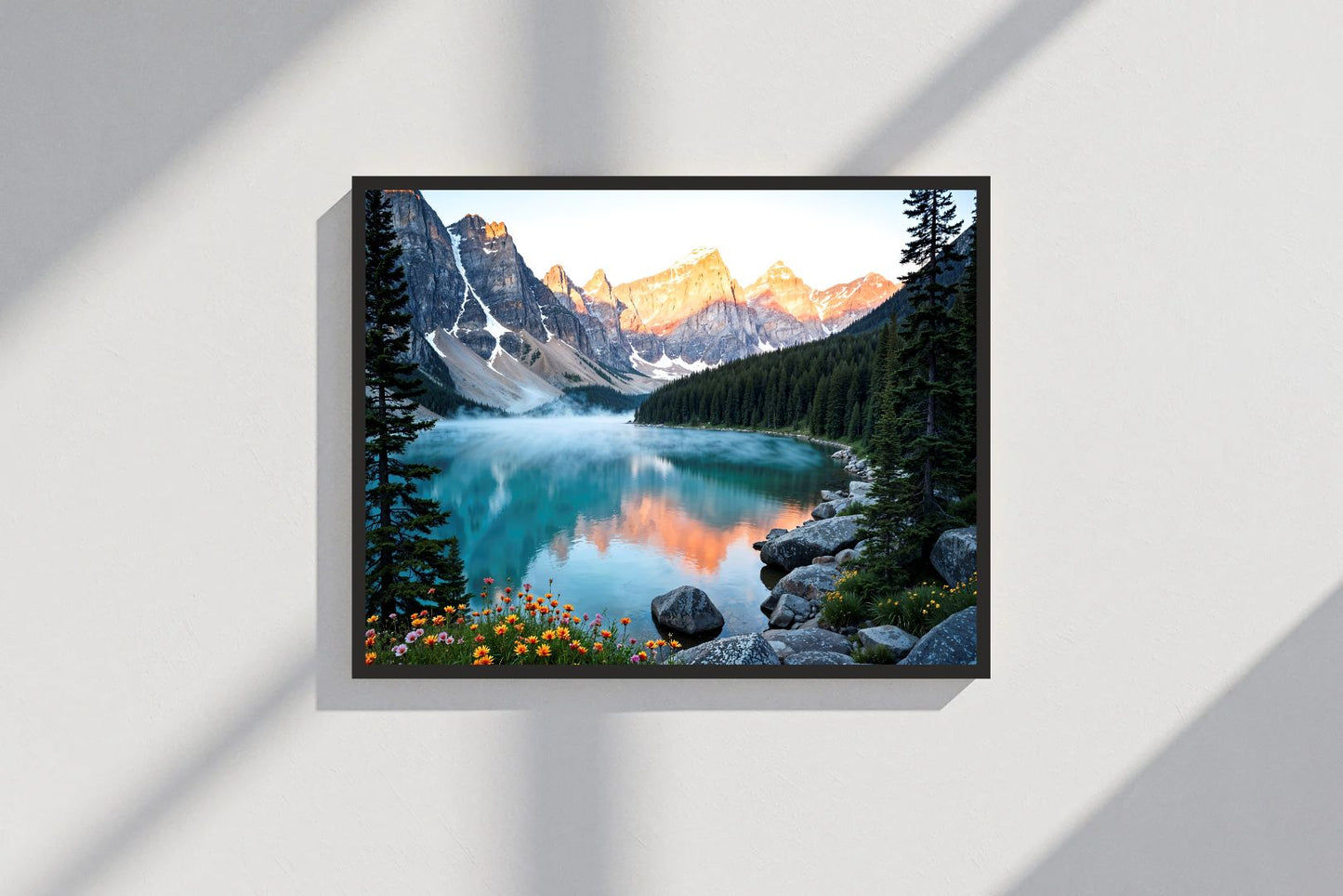Snow Hill Nature Wall Frame – Tranquility Meets Elegance 🏔️