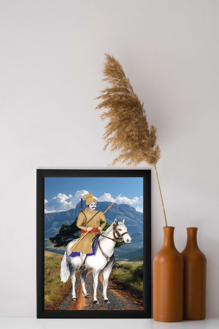 Baba Sabal Singh Ji Bawari Wall Frame