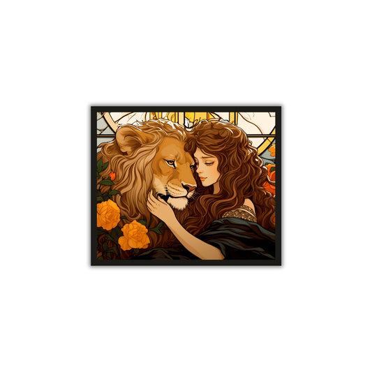 Queen & The Lion – Powerful Wall Art 👑🦁