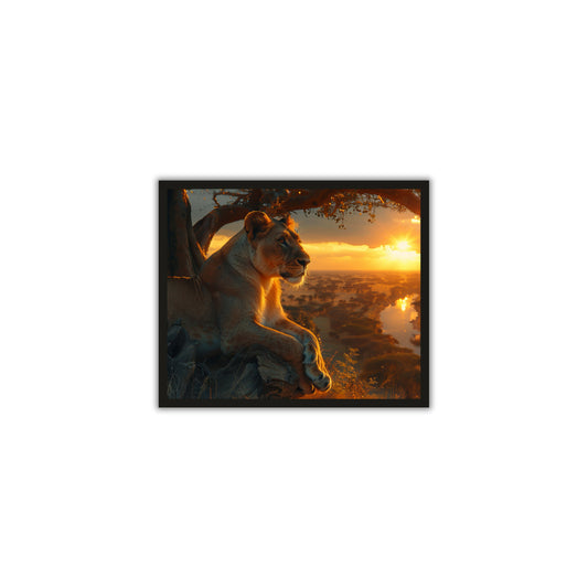 Majestic Lion & Nature Wall Art – Power Meets Serenity 🦁🌿