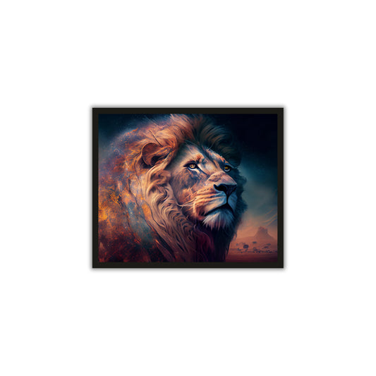 Majestic Lion & Nature Wall Art – Power Meets Serenity 🦁🌿