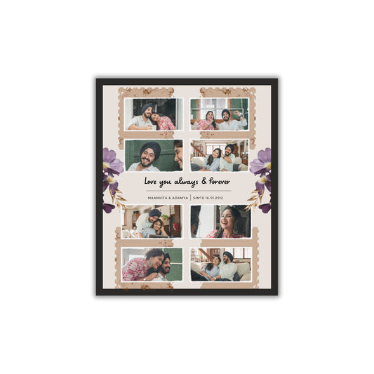 Personalized Couple Memory Collage Frame – A Timeless Keepsake