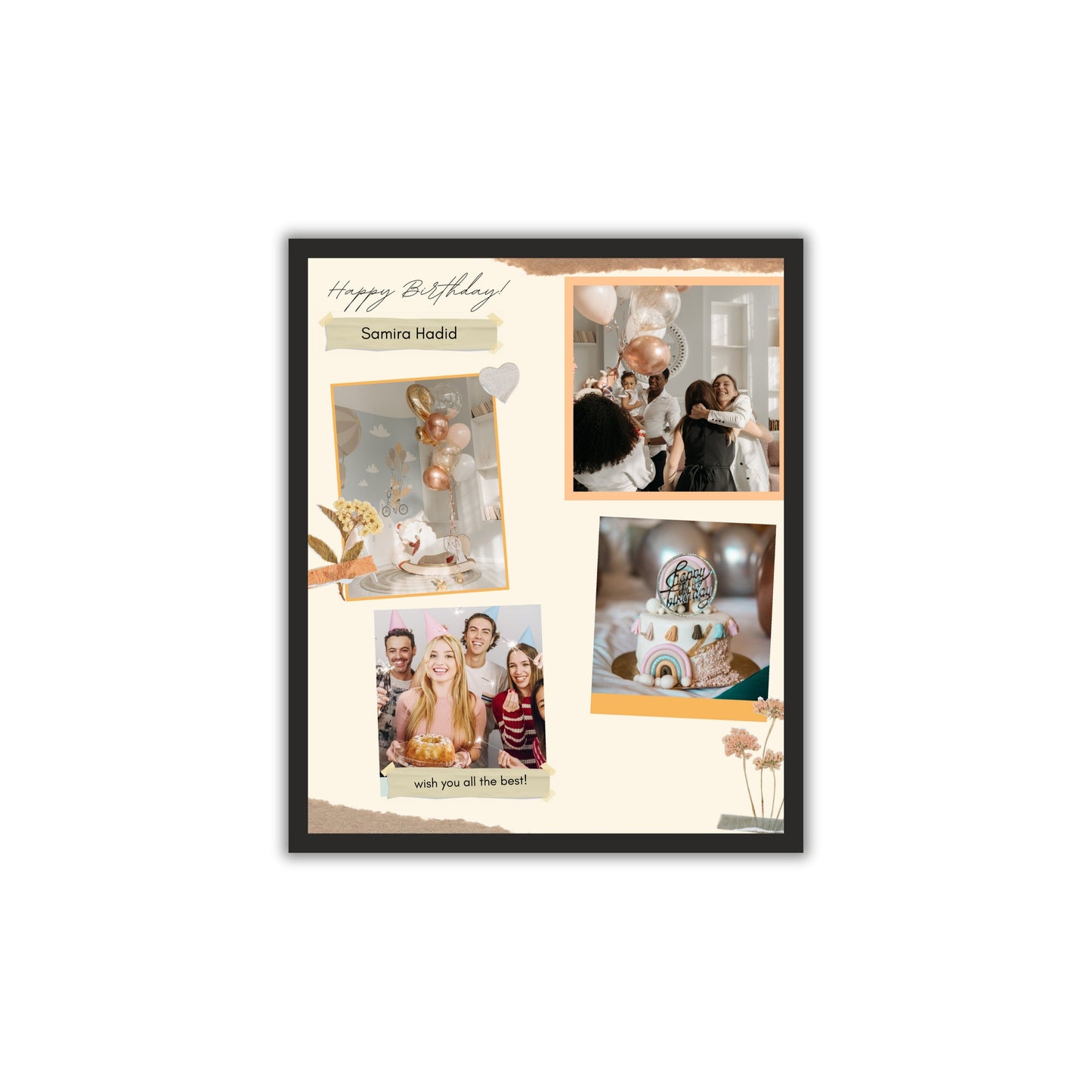 Personalized Birthday Collage Frame – A Timeless Keepsake!