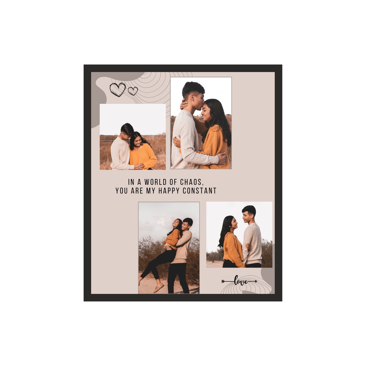 Personalized Couple Collage Frame – A Timeless Expression of Love!