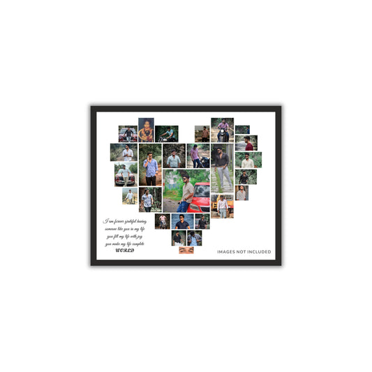 Heart-Shaped Birthday Collage Frame – A Gift of Love & Memories! 🎉
