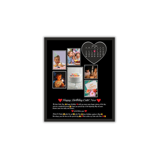 Personalized Birthday Collage Frame – A Special Gift of Love & Memories! 🎉