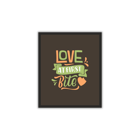 🔥 "Love at First Bite" – Foodie Wall Art for Kitchens & Restaurants!