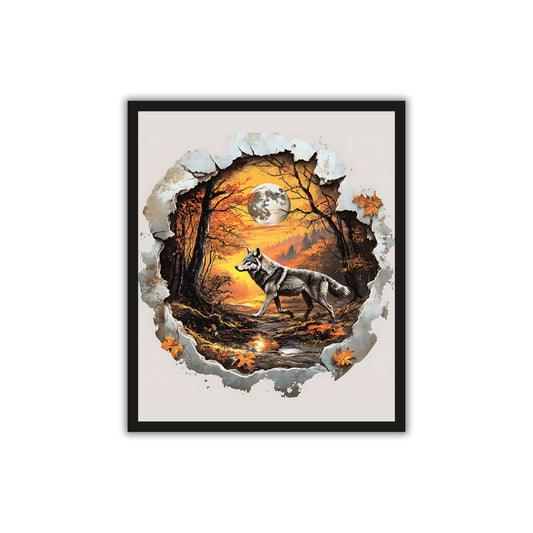 Wild & Fearless – Wolf Wall Art 🐺✨