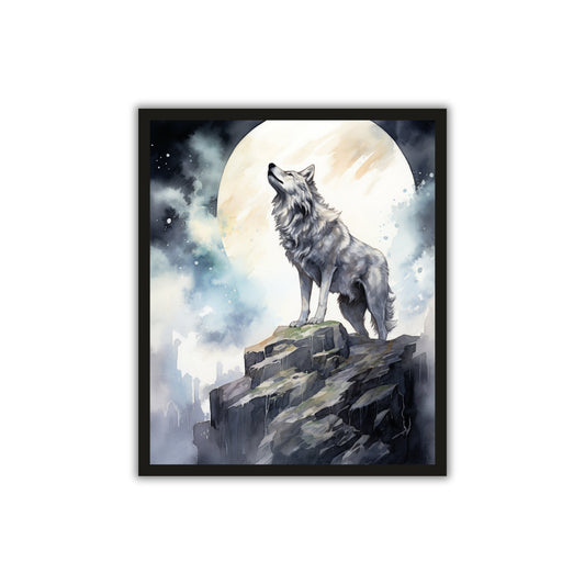 Wild & Fearless – Wolf Wall Art 🐺✨
