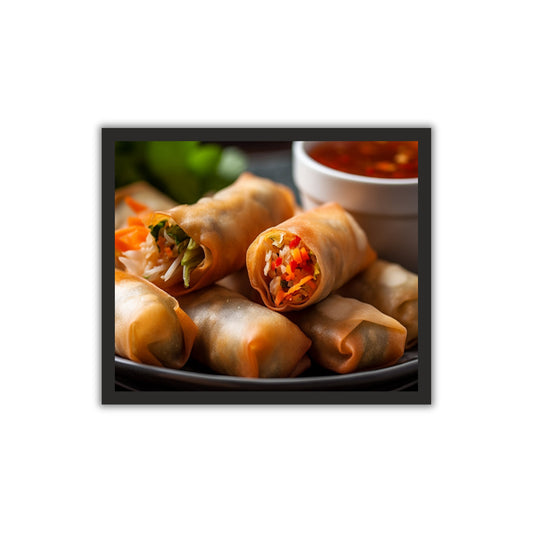 Spring Roll Wall Frame – A Crispy Delight for Your Space
