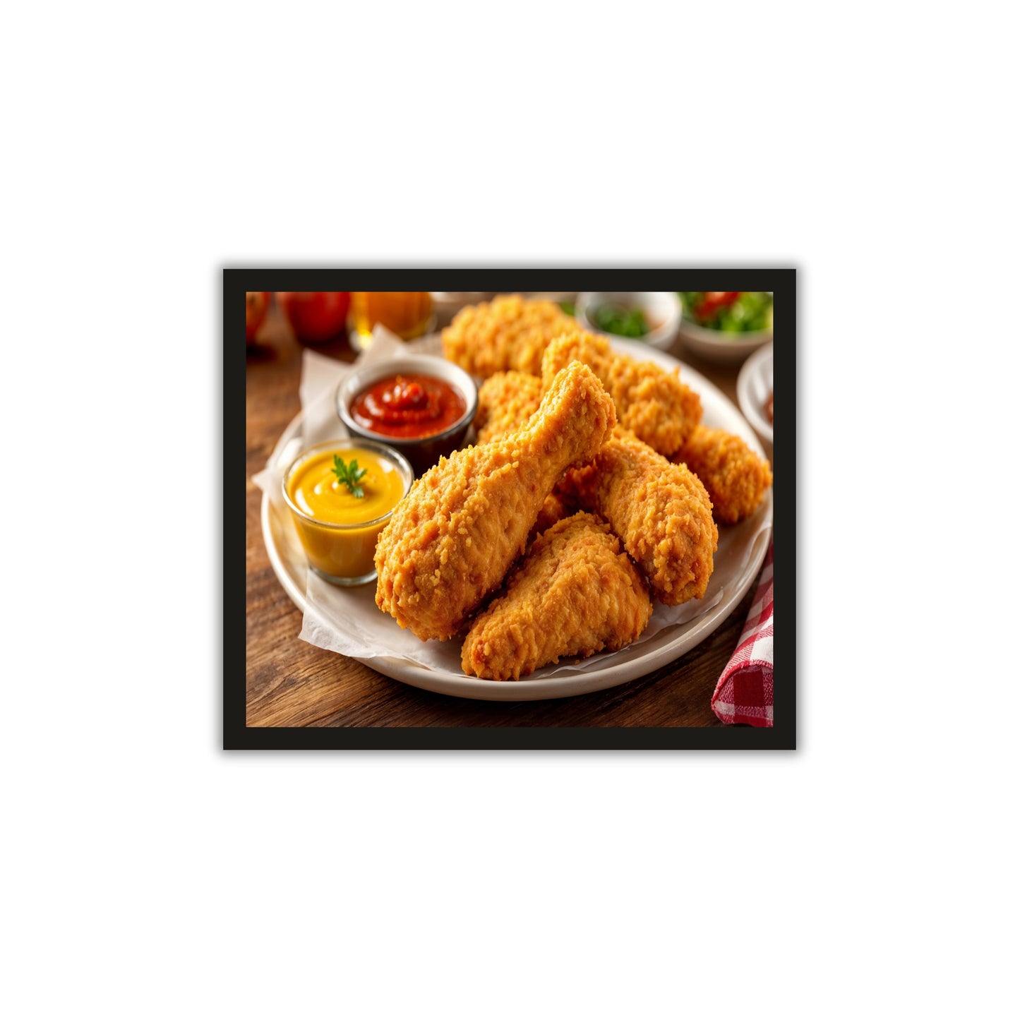 Roasted Chicken Wall Frame – A Feast for Your Eyes