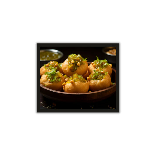 Gol Gappe Wall Frame – A Crispy & Flavorful Delight