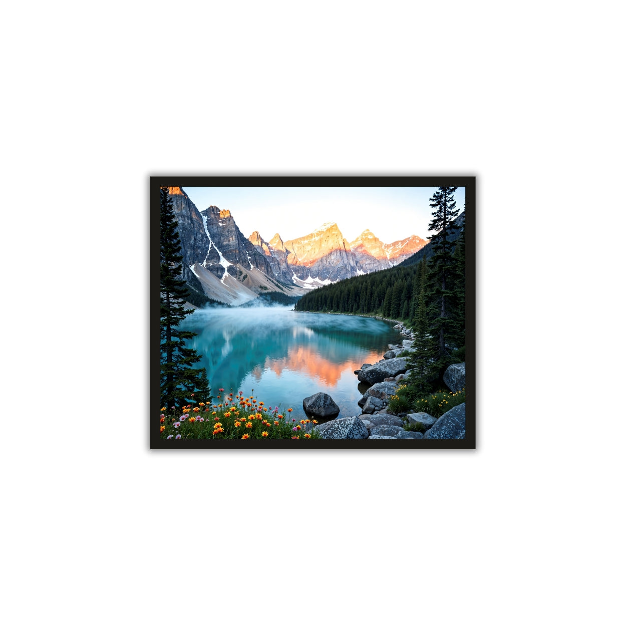 Snow Hill Nature Wall Frame – Tranquility Meets Elegance 🏔️