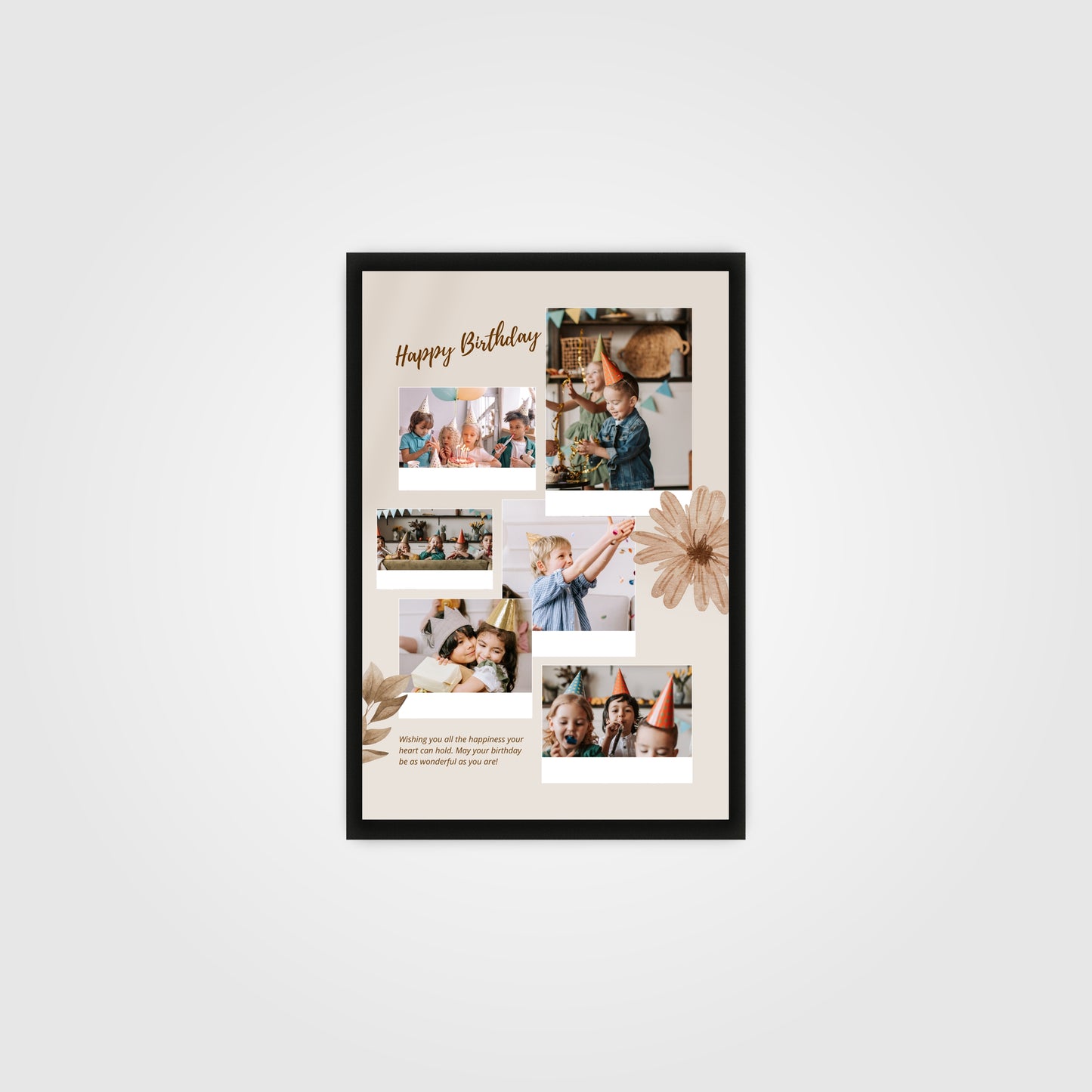 Personalized Birthday Collage Frame – Capture the Joyful Moments!