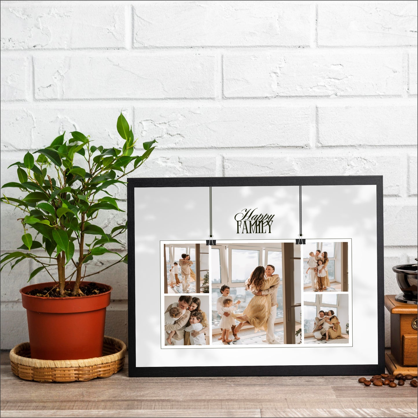 Personalized Happy Family Collage Frame – Celebrate Your Beautiful Moments!