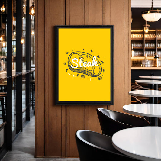 Steak Wall Frame – A Juicy Statement for Meat Lovers!