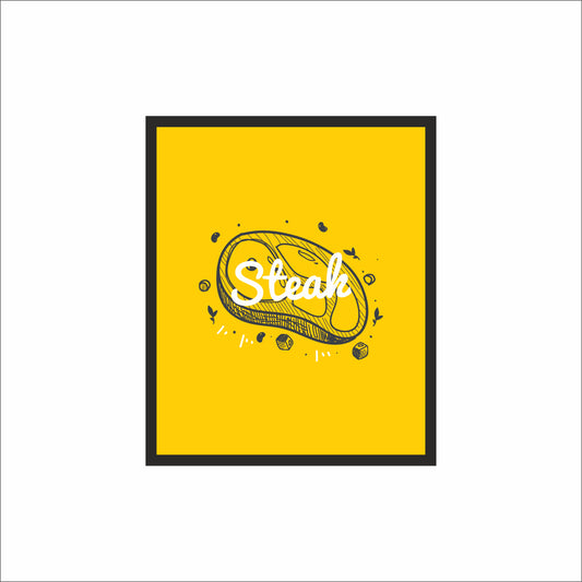 Steak Wall Frame – A Juicy Statement for Meat Lovers!