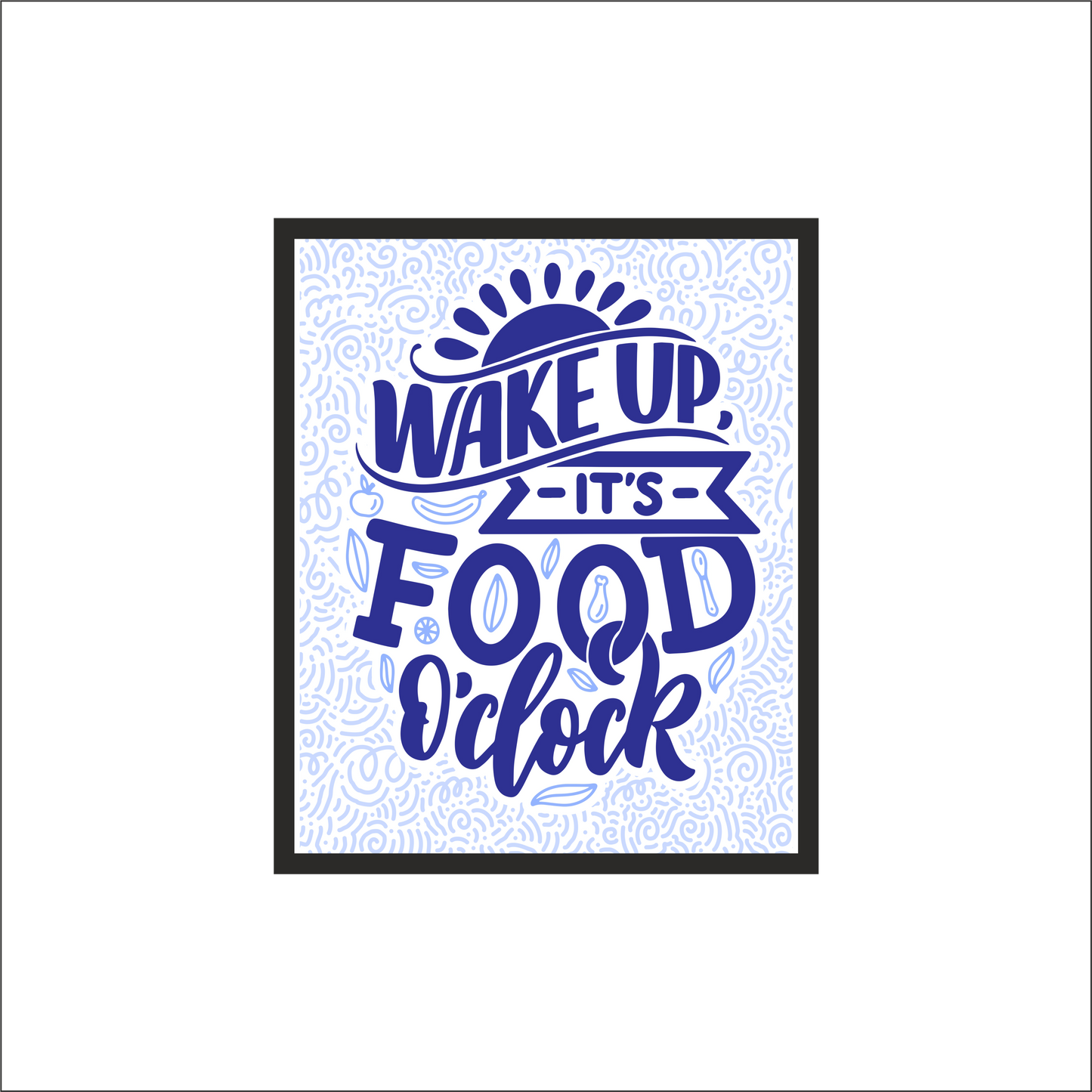 Kitchen Wall Frame – "Cooking is Love Made Visible" | Perfect Gift for Food Lovers